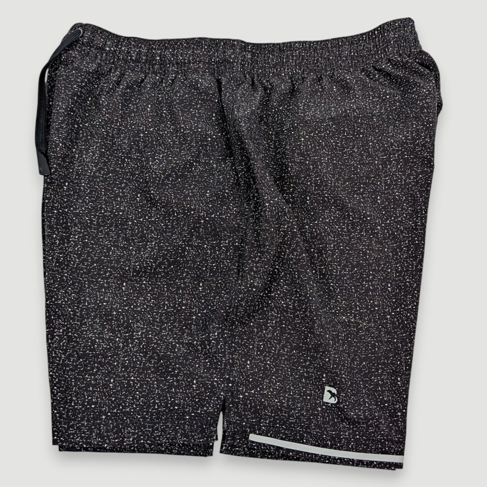 Bearbottom Run V2 Performance Shorts Mens Medium 5.5" Inseam Black Speckled - Picture 6 of 9